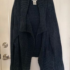 Stan Herman Chenille Wrap Sweater/Blue/Size L/SUPER SOFT/NEW!